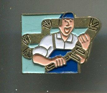 Loodgieter beroepen PIN ( BLAD3_302 ), Verzamelen, Speldjes, Pins en Buttons, Zo goed als nieuw, Speldje of Pin, Figuurtje, Verzenden