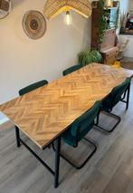 Eettafel Mateo - Visgraat Motief - Karwei, Huis en Inrichting, Tafels | Eettafels, Ophalen, 50 tot 100 cm, Zo goed als nieuw, Vijf personen of meer