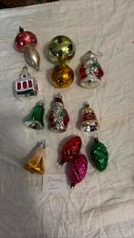Doos 11  12 Oude Gekleurde Kerstballen, Ophalen of Verzenden, Gebruikt