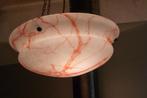 ART DECO,HANGLAMP,1920-30, Gebruikt, Ophalen of Verzenden, Glas, Minder dan 50 cm