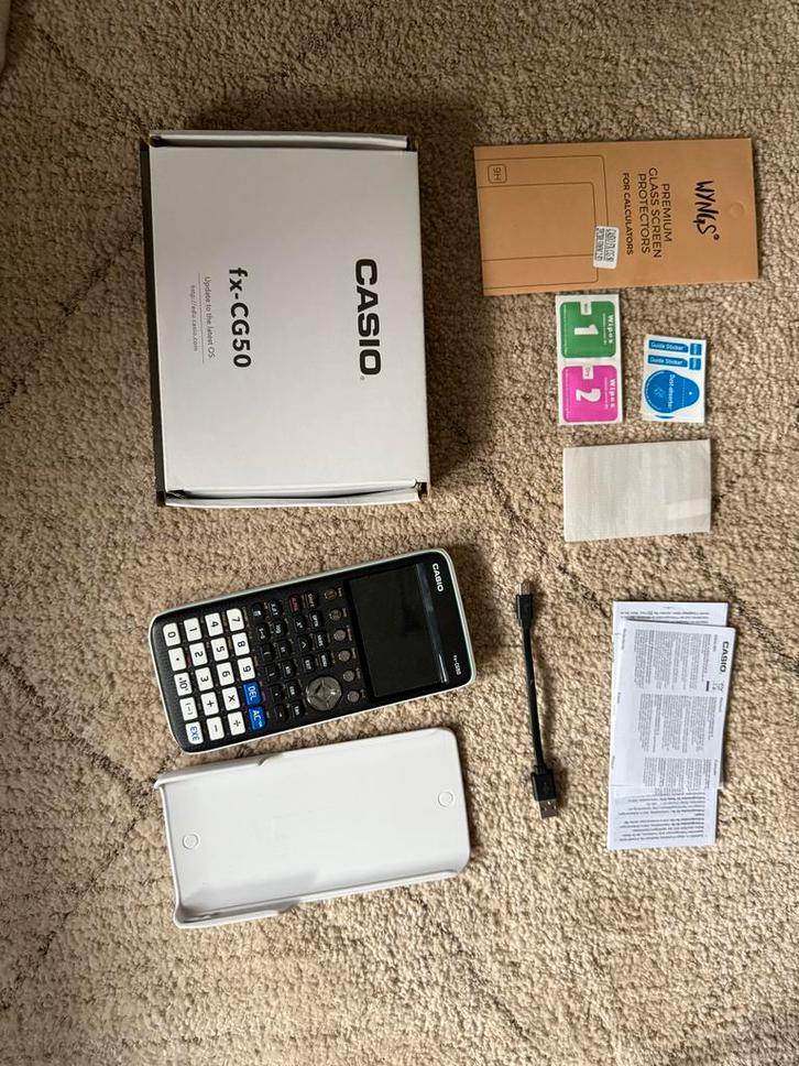 Casio fx-CG50 Grafische Rekenmachine, Computers en Software, Overige Computers en Software, Zo goed als nieuw, Ophalen of Verzenden