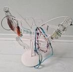 Sieraden opruimrekje met sieraden, Ophalen of Verzenden, Zo goed als nieuw, Wit, Overige typen