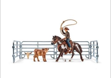 Schleich Lassovangt met Cowboy 41418 beschikbaar voor biedingen