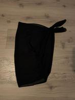 Zwarte omslagdoek om over badkleding te dragen., Kleding | Dames, Bikini, Ophalen of Verzenden, Zo goed als nieuw, Zwart