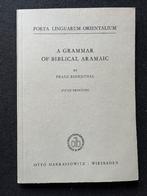 A Grammar of Biblical Aramaic; Franz Rosenthal, 5th edition, Verzenden, Zo goed als nieuw