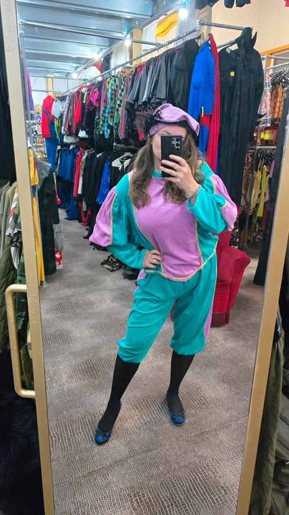 Pietenpak volwassenen- maat XL - paars/ donkerpaars, Diversen, Sinterklaas, Zo goed als nieuw, Ophalen of Verzenden