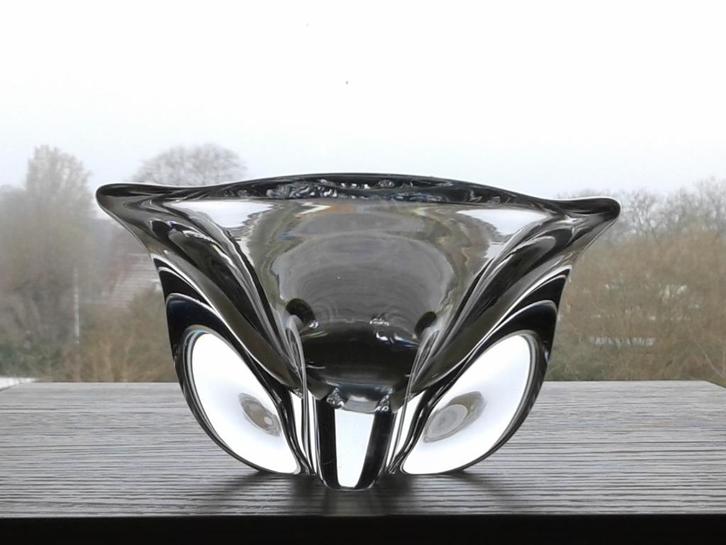 Schaal Kristal Magnor Scandinavisch Design Vintage, Antiek en Kunst, Antiek | Glas en Kristal, Ophalen of Verzenden