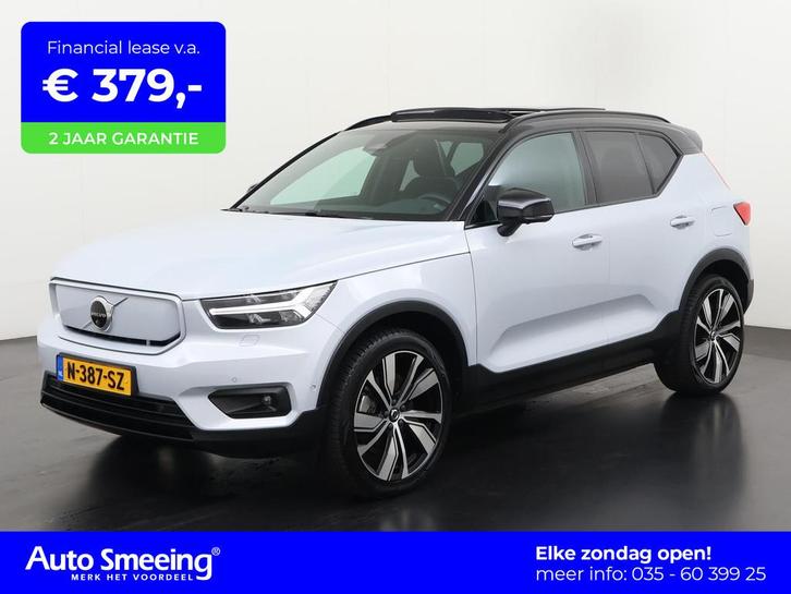 Volvo XC40 Recharge Pro | Panoramadak | Trekhaak | Zondag Op, Auto's, Volvo, Bedrijf, Te koop, XC40, 360° camera, ABS, Achteruitrijcamera