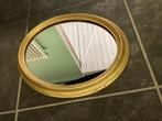 Mooie, ovale spiegel met goudkleurige lijst, helemaal gaaf, Huis en Inrichting, Ophalen, Nieuw, Ovaal