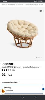 Lichte jysk stoel - Zo goed als nieuw!, Huis en Inrichting, Fauteuils, Ophalen, Zo goed als nieuw, 75 tot 100 cm, Riet of Rotan