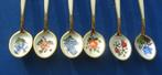 Zilveren David Anderson gold plated enamel spoons, Antiek en Kunst, Verzenden, Zilver