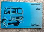DAF 1100 / 1300 instructieboekje, Ophalen of Verzenden