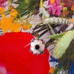 Pandora madeliefje zilver met emaille. RETIRED, Pandora, Ophalen of Verzenden, Zo goed als nieuw, 1 bedel