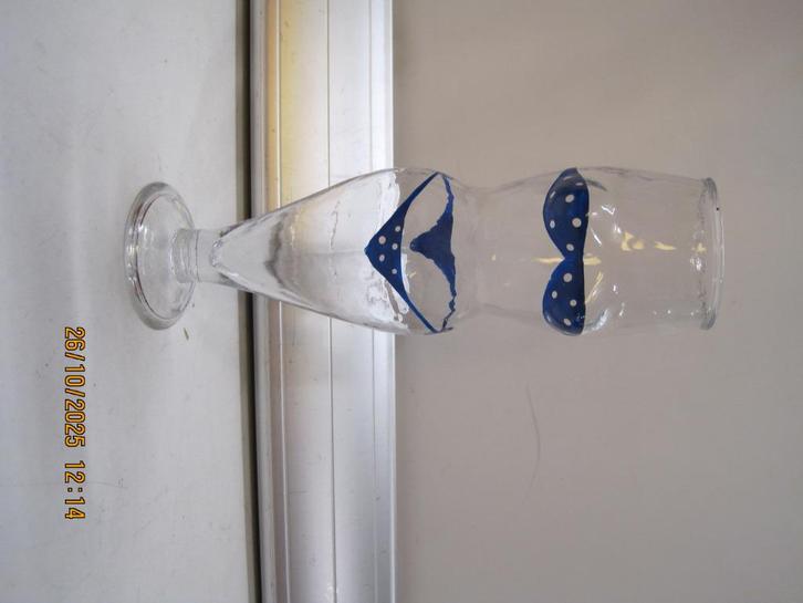 bikini glas vrouw erotisch 21 cm hoog (360), Antiek en Kunst, Antiek | Glas en Kristal, Ophalen of Verzenden