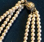 Parelketting, Sieraden, Tassen en Uiterlijk, Kettingen, Overige materialen, Ophalen of Verzenden, Zo goed als nieuw, Zilver