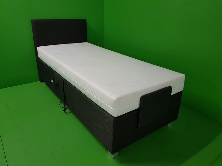 Elektrisch verstelbare SENIORENBOXSPRING OUTLET MODEL, Huis en Inrichting, Slaapkamer | Boxsprings, Nieuw, 90 cm, 200 cm, Eenpersoons