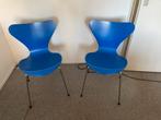 Arne Jacobsen “Fritz Hansen" vlinderstoel model 760, Kunststof, Gebruikt, Twee, Blauw