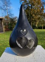 Grote BRONZEN URN / grafdecoratie / HARTJES / DRUPPEL/TRAAN, Huis en tuin decoratie Marie, Nieuw, Info@huisentuindecoratiemarie.nl