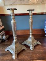 stel zilver pleet kandelaars, Ophalen of Verzenden, Zilver