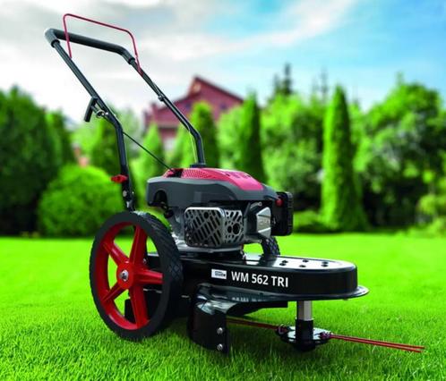 Benzine ruw-terrein hooggrasmaaier 4 takt power motor 4,1 Pk, Tuin en Terras, Grasmaaiers, Nieuw, 50 cm of meer, Cirkelmaaier