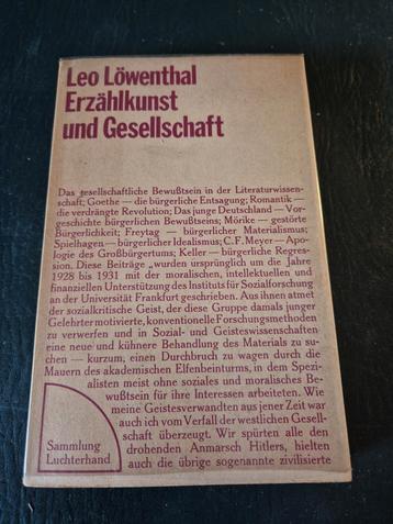 Leo Löwenthal – Erzählkunst und Gesellschaft  beschikbaar voor biedingen