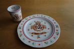 Bord beker koning Willem Alexander enz., Verzamelen, Ophalen of Verzenden, Zo goed als nieuw, Nederland, Servies