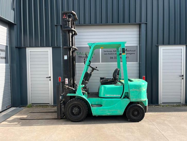 Mitsubishi FD25K Diesel heftruck Duplomast Sideshift, Zakelijke goederen, Machines en Bouw | Heftrucks en Intern transport, Heftruck