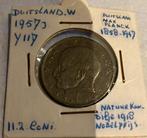 Duitse 5 Mark Max Planck 1957, Postzegels en Munten, Munten | Europa | Niet-Euromunten, Ophalen of Verzenden, Losse munt