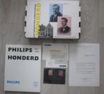 Kompleet boek 100 jaar Philips met postzegels en brief, Boeken, Ophalen of Verzenden