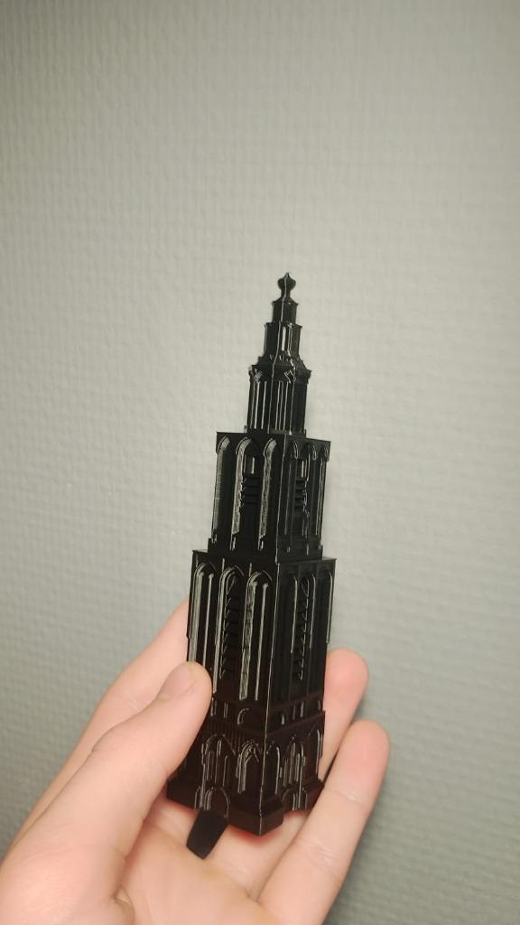 3D Geprinte Martinitoren - 15cm, Huis en Inrichting, Woonaccessoires | Overige, Nieuw, Ophalen of Verzenden