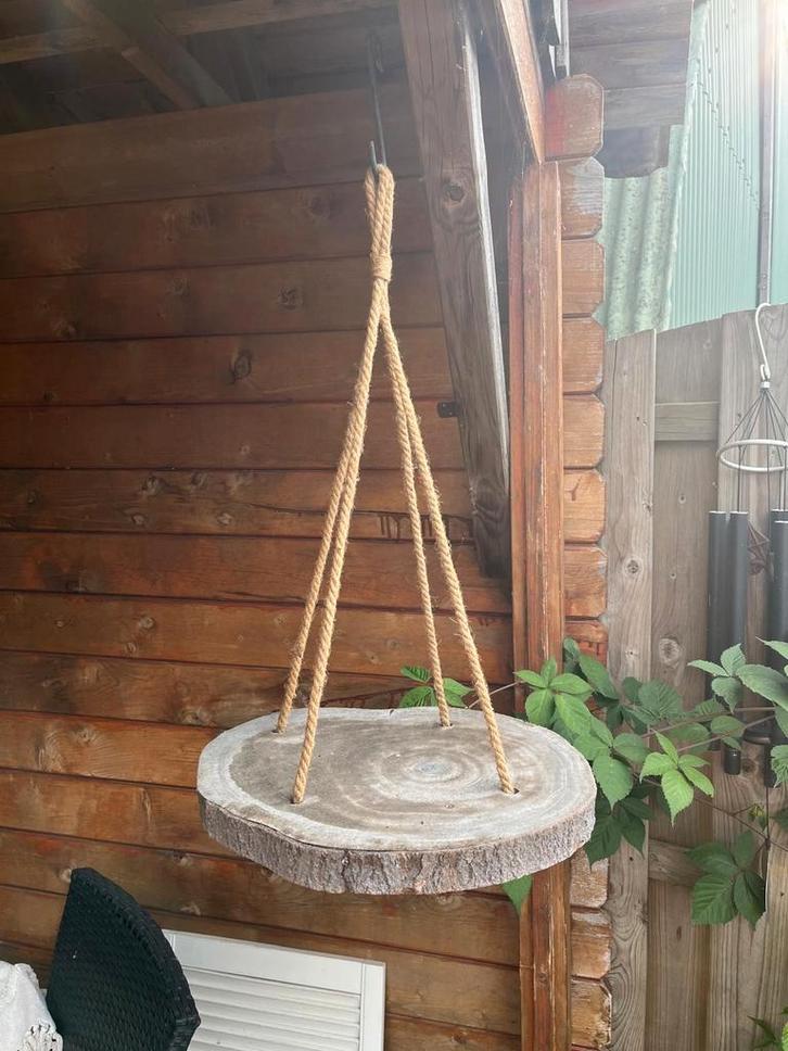 Houten Hangtafel / Plantenplateau, Huis en Inrichting, Woonaccessoires | Overige, Zo goed als nieuw, Ophalen