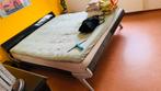 Auping bed met spiraalbodem 180x200cm, Ophalen, Gebruikt, Zwart, Tweepersoons