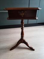 Antieke Naaitafel/Bestektafel - Western Reserve, Huis en Inrichting, Minder dan 55 cm, Gebruikt, Vierkant, Ophalen of Verzenden