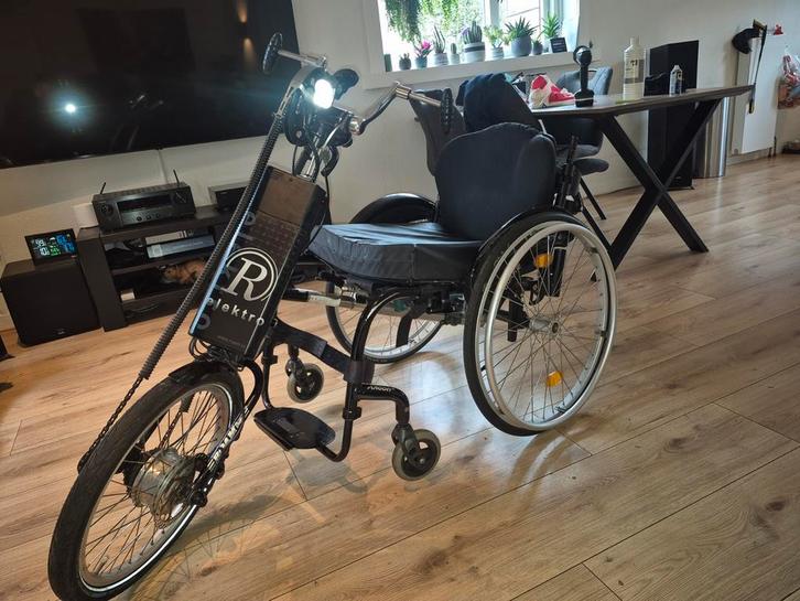 Quickie argon2 vastframe roam handbike combinatie, Diversen, Rolstoelen, Duwrolstoel, Inklapbaar, Ophalen of Verzenden