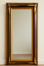 Antieke vergulde spiegel – Franse stijl / barok – 137x58 cm, Ophalen, Rechthoekig, Minder dan 100 cm