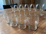 leuke kristal geslepen glazen / 6 port / 4 whisky /niet duur, Antiek en Kunst, Antiek | Glas en Kristal, Ophalen of Verzenden