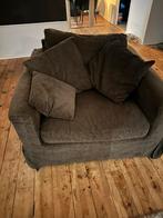 Mooie Loveseat + hocker, Ophalen of Verzenden, Gebruikt, Stof, 100 tot 125 cm