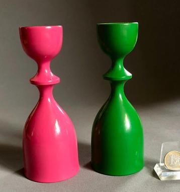 2 Kandelaars, Deens ontwerp voor Laurids Lonborg, seventies. beschikbaar voor biedingen