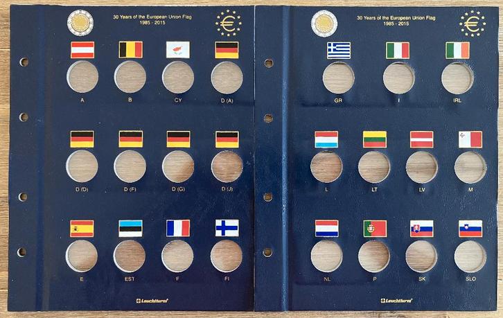 Leuchtturm Vista Euro muntbladen, Postzegels en Munten, Munten en Bankbiljetten | Toebehoren, Verzamelmap, Ophalen of Verzenden