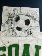 Voetbal Dekbedovertrek 140x200 - Eenpersoons, Eenpersoons, Wit, Dekbedovertrek, Ophalen of Verzenden