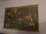 Vintage Nedlloyd Wereldkaart - Groot Formaat, Antiek en Kunst, Antiek | Schoolplaten, Ophalen, Aardrijkskunde