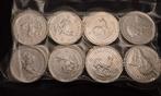 32 x 1 oz zilveren munten KRUGERRAND en andere, Ophalen of Verzenden, Zilver