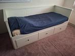 Ikea Hemnes uitschuifbed wit, Huis en Inrichting, Slaapkamer | Bedden, Ophalen, Eenpersoons, Wit, Zo goed als nieuw