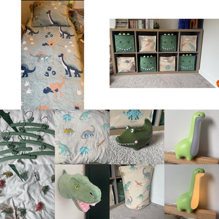Dino slaapkamer compleet, Kinderen en Baby's, Kinderkamer | Inrichting en Decoratie, Zo goed als nieuw, Overige typen, Ophalen of Verzenden