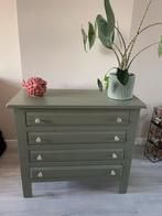 Klassiek ladekastje, Huis en Inrichting, Kasten | Ladekasten, Gebruikt, Ophalen of Verzenden, 3 of 4 laden, Minder dan 100 cm