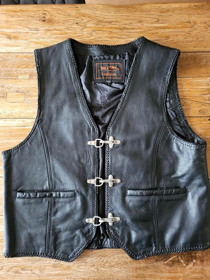 Leren Motorhesje XXL, Motoren, Kleding | Motorkleding, Ophalen of Verzenden
