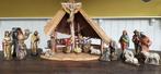 kerststal met beeldengroep, Ophalen of Verzenden, Gebruikt
