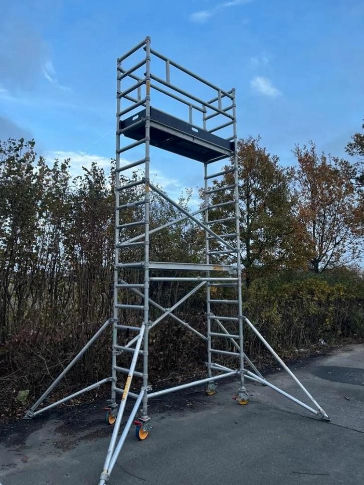 Instant Span rolsteiger (75-190 - H6,00m)&(135-245 - H6,00m), Doe-het-zelf en Verbouw, Steigers, Zo goed als nieuw, Rolsteiger of Kamersteiger