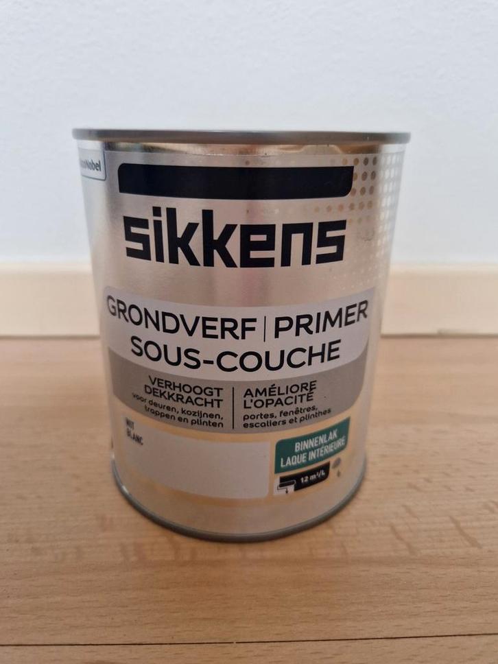 Sikkens Grondverf Primer wit, Doe-het-zelf en Verbouw, Verf, Beits en Lak, Nieuw, Verf, Minder dan 5 liter, Wit, Ophalen