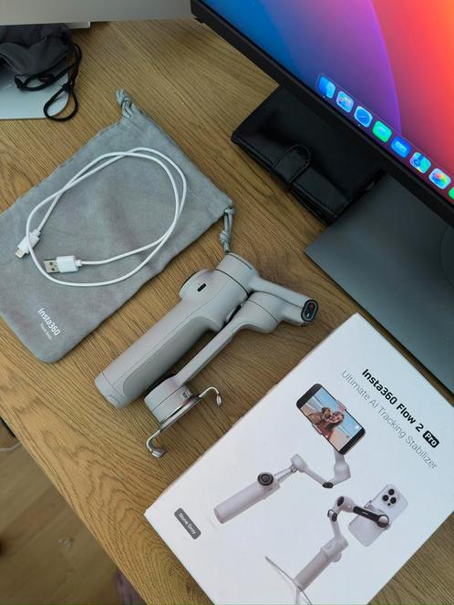 Insta360 Flow 2 Pro grijs met factuur en garantie, Audio, Tv en Foto, Actiecamera's, Zo goed als nieuw, Overige merken, Ophalen